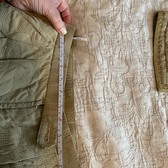 Vintage brocade 2-pc quilted vest and pant set - Picture 5 of 7